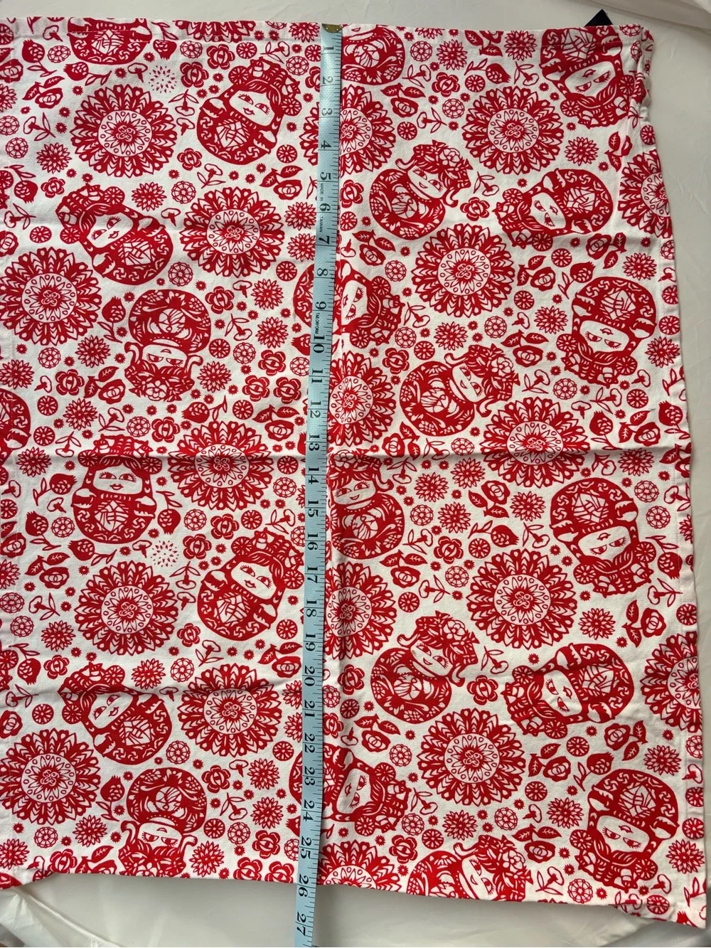 Like New Paperhouse Tea Towel With Matryoshka Nesting Dolls Pattern